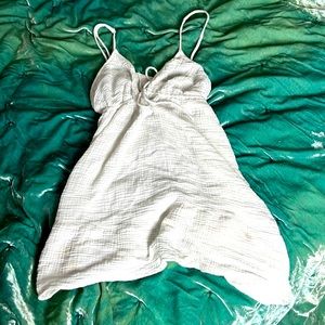 White summer cover-up, beachy, flowy